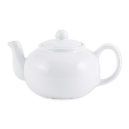 RSVP INTERNATIONAL 16oz Stoneware Teapot, White CHAI-16W